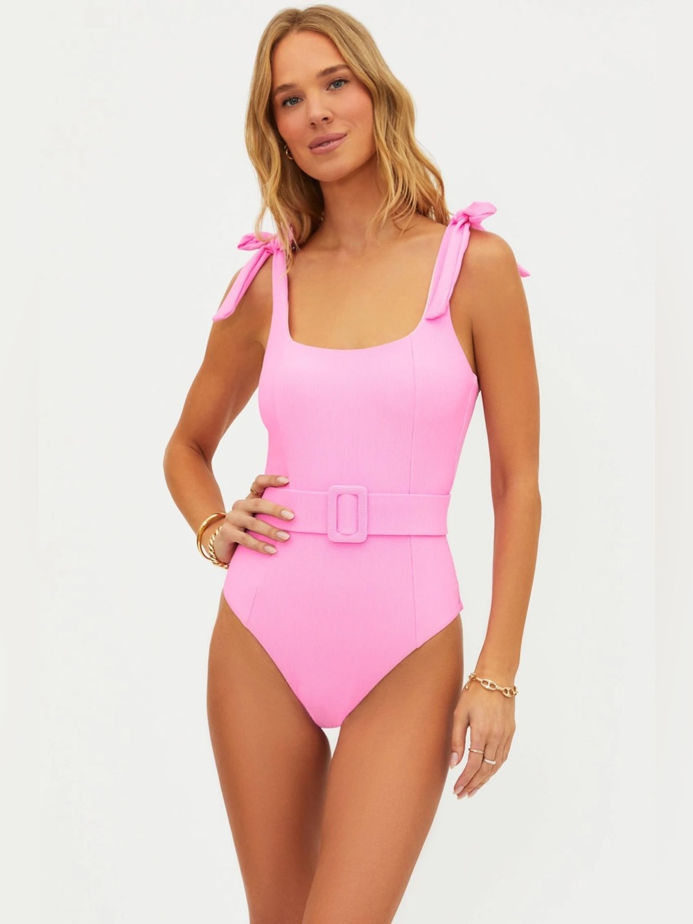 NWT Beach Riot Sydney One Piece Swimsuit in Prism Pink